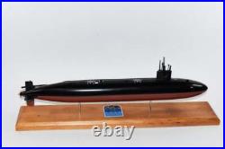 USS Dace SSN-607 Submarine Model, US Navy, Scale Model, Mahogany, Permit Class