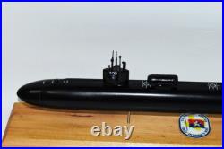 USS Dallas SSN-700 Black Hull with Dry Dock Flt I Submarine Model