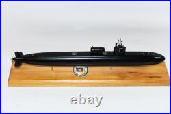 USS Dallas SSN-700 Black Hull with Dry Dock Flt I Submarine Model