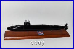 USS Daniel Boone SSBN-629 Submarine Model, Navy, Scale Model, Mahogany, 20