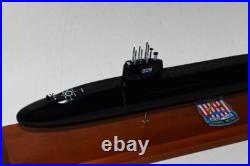 USS Daniel Boone SSBN-629 Submarine Model, Navy, Scale Model, Mahogany, 20
