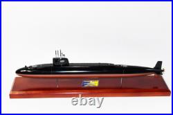 USS Daniel Webster SSBN-626 Submarine Model, Navy, Scale Model, Mahogany, 20