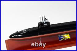 USS Daniel Webster SSBN-626 Submarine Model, Navy, Scale Model, Mahogany, 20