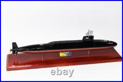 USS Daniel Webster SSBN-626 Submarine Model, Navy, Scale Model, Mahogany, 20