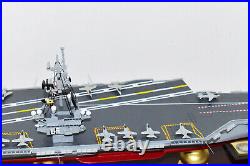 USS Enterprise (CVN-65) Aircraft Carrier Model 24 inch, Navy, Scale Model, Mahoga