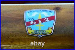 USS Guardfish SSN-612 Submarine Model, US Navy, Scale Model, Mahogany, Permit