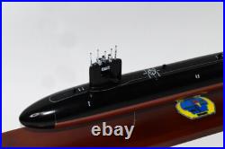USS Gurnard SSN-662 Submarine Model, US Navy, Scale Model, Mahogany, Sturgeon