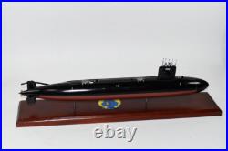 USS Gurnard SSN-662 Submarine Model, US Navy, Scale Model, Mahogany, Sturgeon