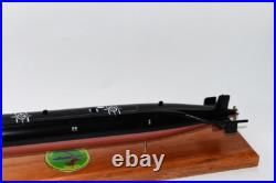 USS Hammerhead SSN-663 Submarine Model, US Navy, Scale Model, Mahogany, Sturgeon