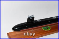 USS Hammerhead SSN-663 Submarine Model, US Navy, Scale Model, Mahogany, Sturgeon