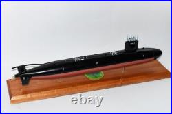 USS Hammerhead SSN-663 Submarine Model, US Navy, Scale Model, Mahogany, Sturgeon