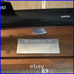 USS Hampton SSN-767 Submarine Model. Rare, Limited Custom Presentation Model