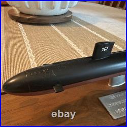 USS Hampton SSN-767 Submarine Model. Rare, Limited Custom Presentation Model