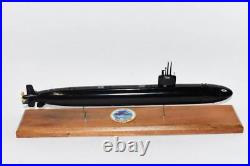 USS Hartford SSN-768 (Black Hull) Submarine Model, Navy, Scale Model, Mahogany, 20