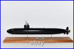 USS Hartford SSN-768 (Black Hull) Submarine Model, Navy, Scale Model, Mahogany, 20