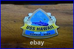 USS Hawaii (SSN-776) Submarine Model, US Navy, 20 Scale Model, Mahogany