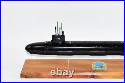 USS Hawaii (SSN-776) Submarine Model, US Navy, 20 Scale Model, Mahogany