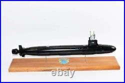 USS Hawaii (SSN-776) Submarine Model, US Navy, 20 Scale Model, Mahogany