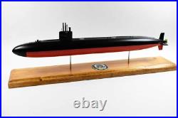 USS Honolulu (SSN-718) FLT I Submarine Model, Navy, Scale Model, Mahogany, 20