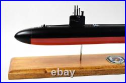 USS Honolulu (SSN-718) FLT I Submarine Model, Navy, Scale Model, Mahogany, 20