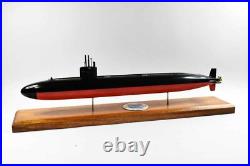 USS Houston (SSN-713) FLT I Submarine Model, Navy, Scale Model, Mahogany, 20 inch, LA