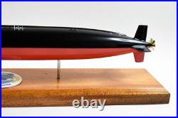 USS Houston (SSN-713) FLT I Submarine Model, Navy, Scale Model, Mahogany, 20 inch, LA
