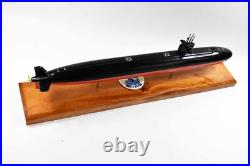 USS Houston (SSN-713) FLT I Submarine Model, Navy, Scale Model, Mahogany, 20 inch, LA