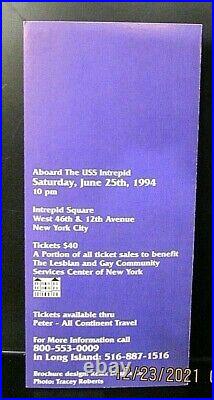 USS INTREPID 1994 Gay Pride NYC A Few Thousand Good SeaMen Historical Tea Dance