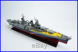 USS Indianapolis CL/CA-35 Porland-Class Cruiser Wooden Ship Model Scale 1200