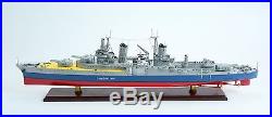 USS Indianapolis CL/CA-35 Porland-class Cruiser Wooden Ship Model Scale 1200