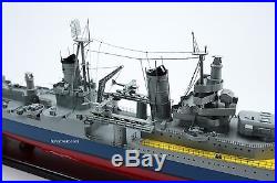 USS Indianapolis CL/CA-35 Porland-class Cruiser Wooden Ship Model Scale 1200