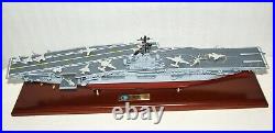 USS Intrepid CV-11 Aircraft Carrier 1/350 Scale Mahogany Ship Model United State
