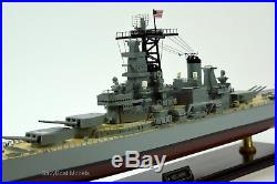 USS Iowa BB-61 Iowa-class Battleship Handmade Wooden Ship Model 40