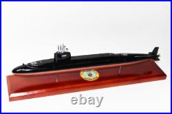USS James Monroe SSBN-622 Submarine Model, Navy, Scale Model, Mahogany, 20