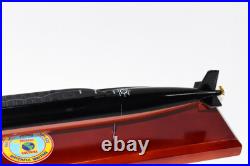 USS James Monroe SSBN-622 Submarine Model, Navy, Scale Model, Mahogany, 20