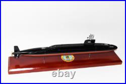 USS James Monroe SSBN-622 Submarine Model, Navy, Scale Model, Mahogany, 20