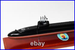 USS John Adams SSBN-620 Submarine Model, Navy, Scale Model, Mahogany, 20