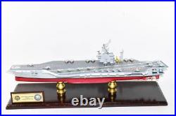 USS John F Kennedy 1990s CV-67 24 inch Model, Navy, Scale Model, Mahogany, CVA/CV