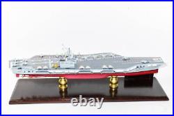 USS John F Kennedy 1990s CV-67 24 inch Model, Navy, Scale Model, Mahogany, CVA/CV