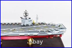 USS John F Kennedy 1990s CV-67 24 inch Model, Navy, Scale Model, Mahogany, CVA/CV