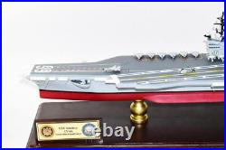 USS John F Kennedy 1990s CV-67 24 inch Model, Navy, Scale Model, Mahogany, CVA/CV