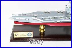 USS John F Kennedy 1990s CV-67 24 inch Model, Navy, Scale Model, Mahogany, CVA/CV