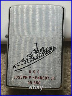 USS Joseph P. Kennedy JR DD 850 zippo 1960 new in original box