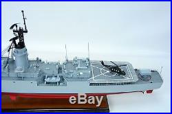 USS Knox FF-1052 Destroyer Escort Handmade Wooden Battleship Model Scale 1150