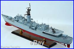 USS Knox FF-1052 Destroyer Escort Handmade Wooden Warship Model Scale 1150