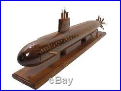 USS LOS ANGELES SSN-688i IMPROVED CLASS SUB SUBMARINE WOOD WOODEN MODEL NEW