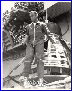 USS Lake Champlain CV-39 Original Bridge Teak Wood Deck Alan Shepard Recovery