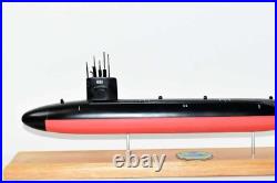 USS Lapon SSN-661 Submarine Model, US Navy, Scale Model, Mahogany, Sturgeon