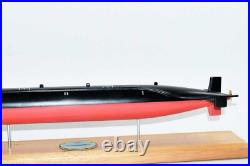 USS Lapon SSN-661 Submarine Model, US Navy, Scale Model, Mahogany, Sturgeon