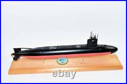 USS Lapon SSN-661 Submarine Model, US Navy, Scale Model, Mahogany, Sturgeon